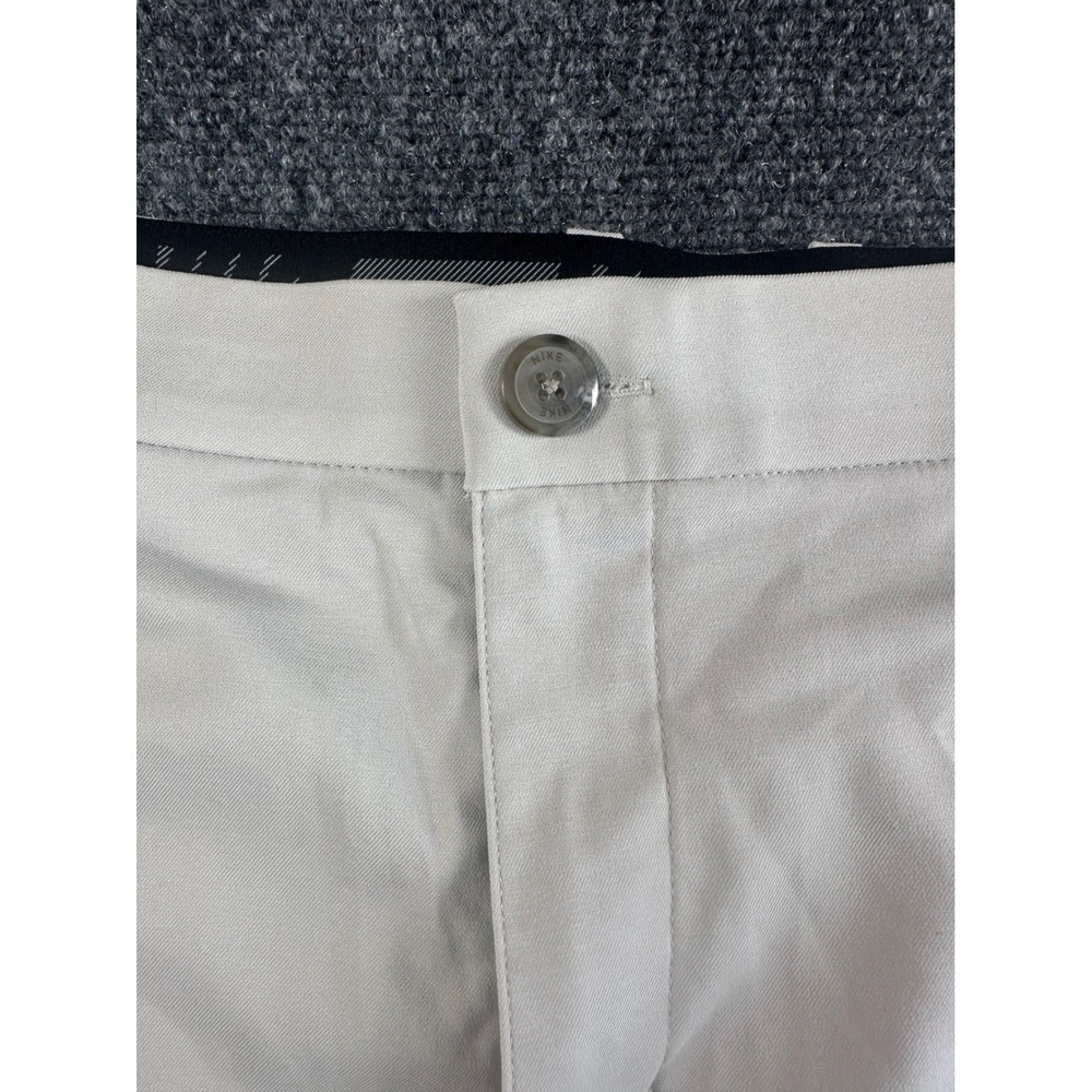 Nike Dri-FIT Golf Shorts Mens 38 Light Gray Performance Athletic Flat Front - Picture 3 of 9